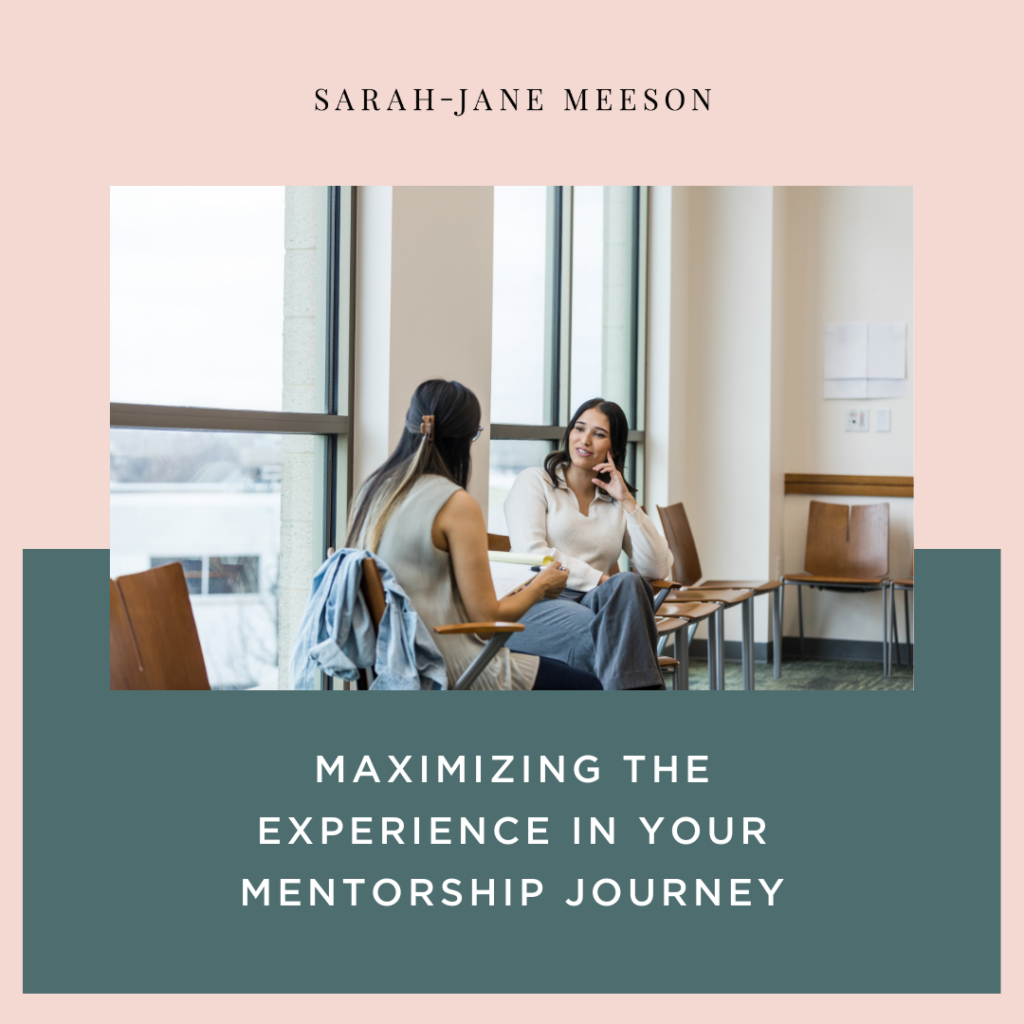 Maximizing the Experience in Your Mentorship Journey